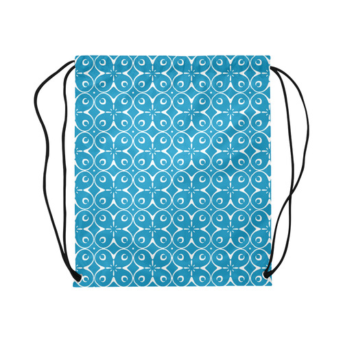 My Lucky Day Blue Large Drawstring Bag Model 1604 (Twin Sides)  16.5"(W) * 19.3"(H)