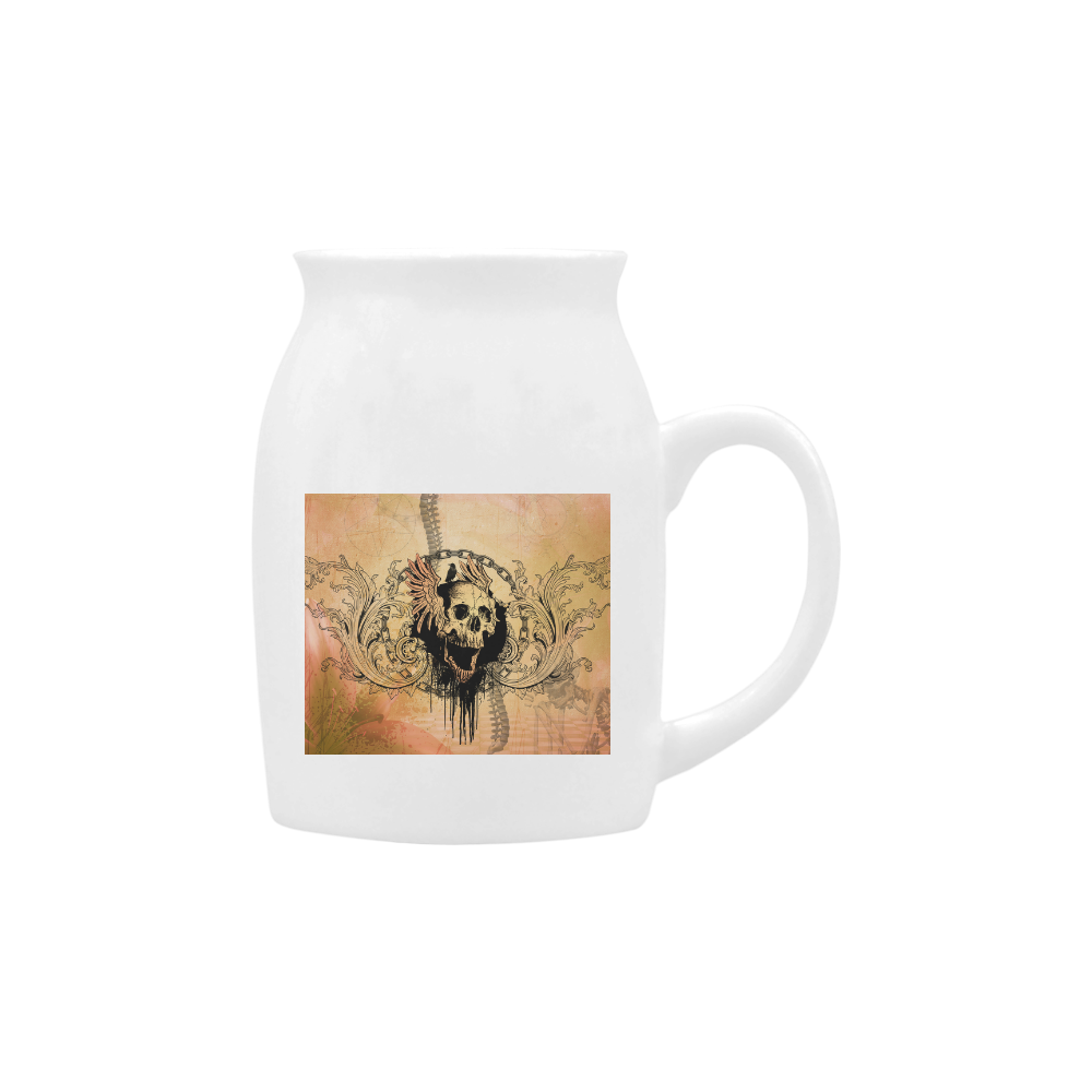 Amazing skull with wings Milk Cup (Small) 300ml
