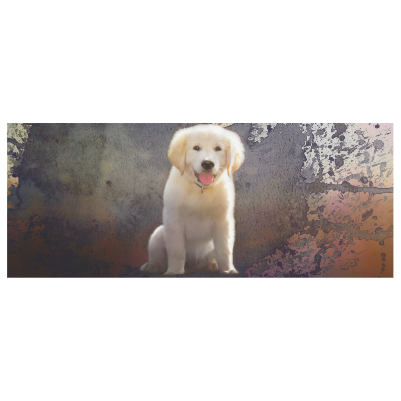 A cute painting golden retriever puppy Custom Morphing Mug