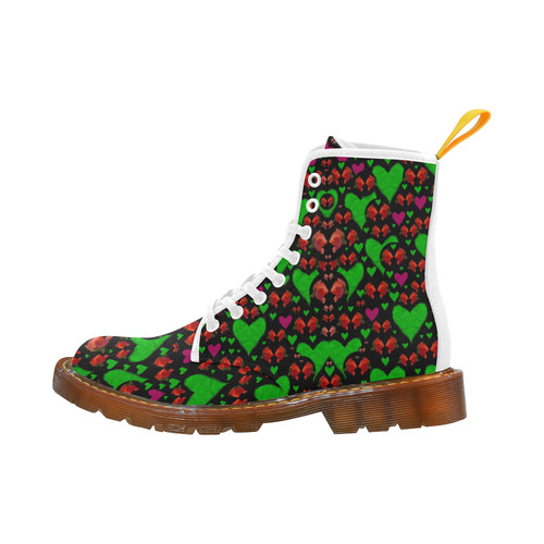 love hearts and roses Martin Boots For Women Model 1203H