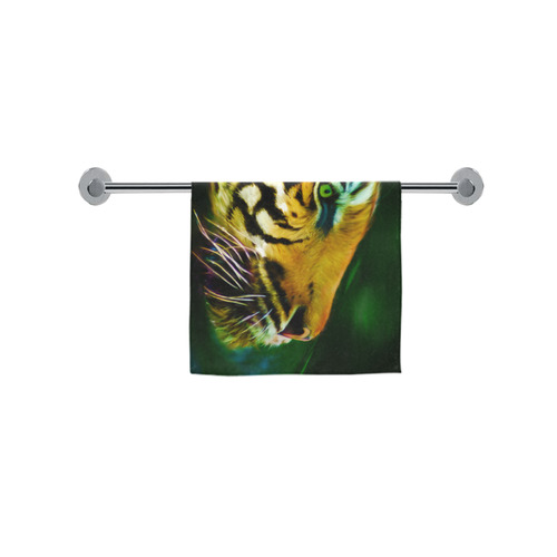 Tiger swimming in water digital painting Custom Towel 16"x28"