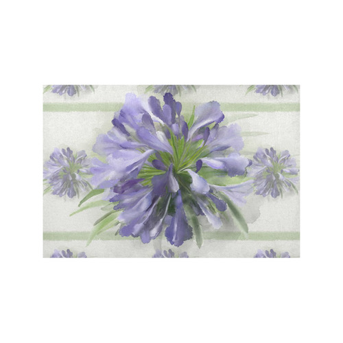 Delicate Purple Flowers, floral watercolor Placemat 12’’ x 18’’ (Set of 4)