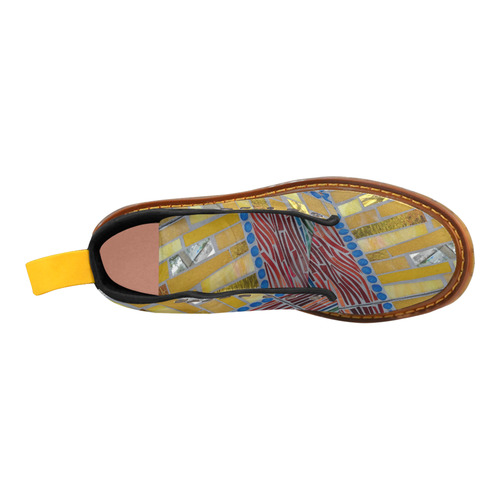 yellow mosaic Martin Boots For Women Model 1203H