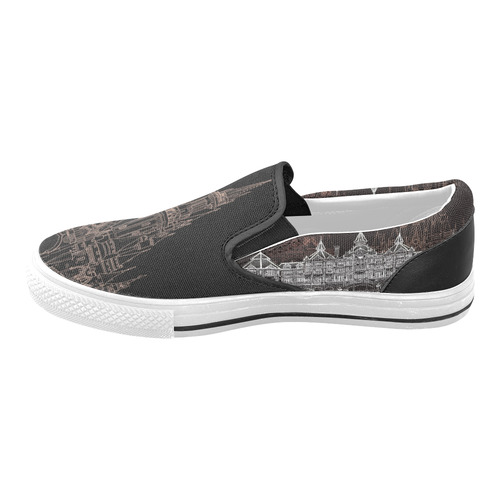 Wishes Women's Unusual Slip-on Canvas Shoes (Model 019)