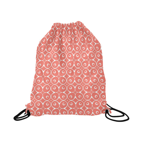 My Lucky Day Coral Peach Large Drawstring Bag Model 1604 (Twin Sides)  16.5"(W) * 19.3"(H)