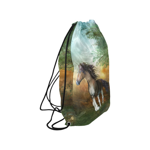 Wonderful running horse Small Drawstring Bag Model 1604 (Twin Sides) 11"(W) * 17.7"(H)