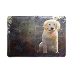 A cute painting golden retriever puppy Custom NoteBook A5