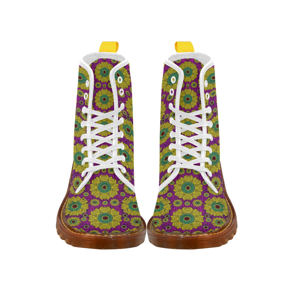 Sunroses mixed with stars in a moonlight serenad Martin Boots For Women Model 1203H
