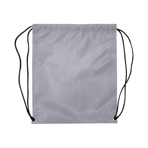 Lilac Gray Large Drawstring Bag Model 1604 (Twin Sides)  16.5"(W) * 19.3"(H)