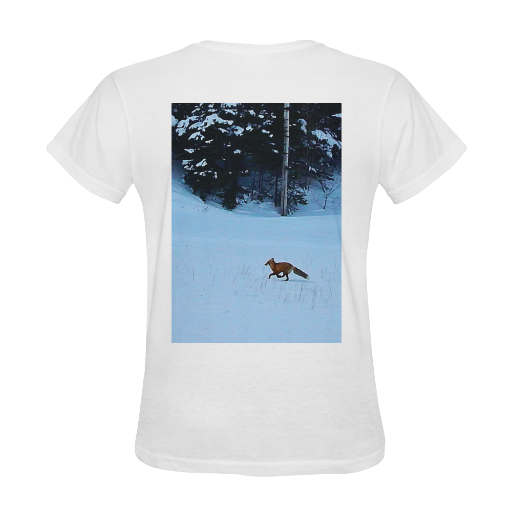 Fox on the Run Sunny Women's T-shirt (Model T05)