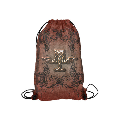 The celtic knot Small Drawstring Bag Model 1604 (Twin Sides) 11"(W) * 17.7"(H)