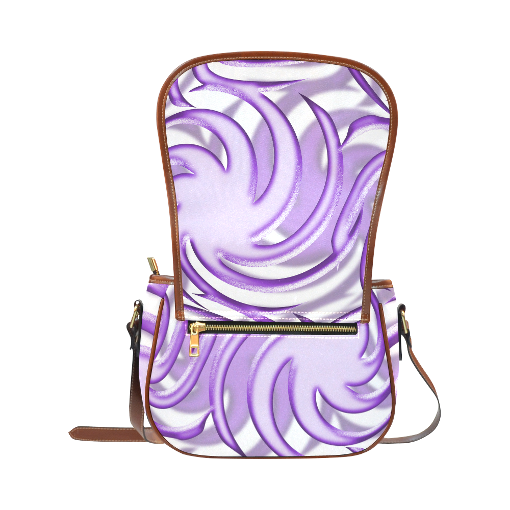 3-D Lilac Ball Saddle Bag/Large (Model 1649)