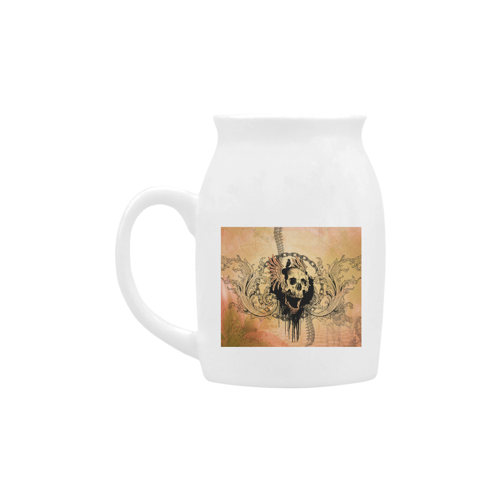 Amazing skull with wings Milk Cup (Small) 300ml