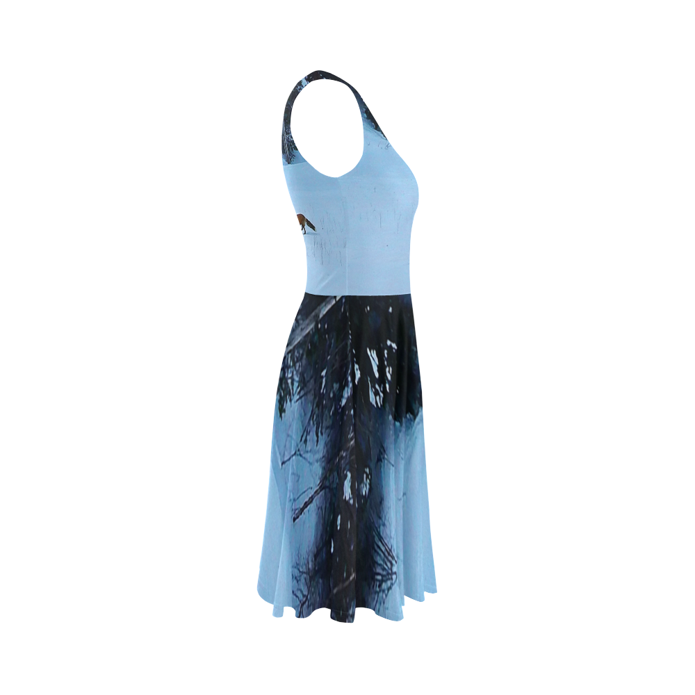 Fox on the Run Sleeveless Ice Skater Dress (D19)