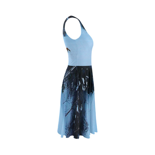 Fox on the Run Sleeveless Ice Skater Dress (D19)