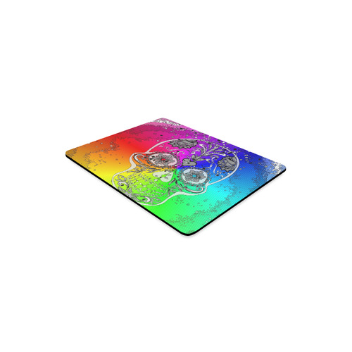 psychedelic Pop Skull 317F by JamColors Rectangle Mousepad