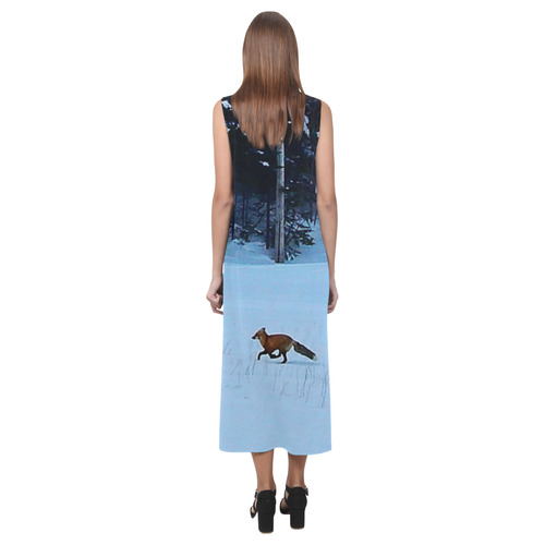 Fox on the Run Phaedra Sleeveless Open Fork Long Dress (Model D08)