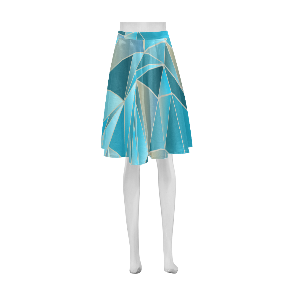 Sea Glass Athena Women's Short Skirt (Model D15)