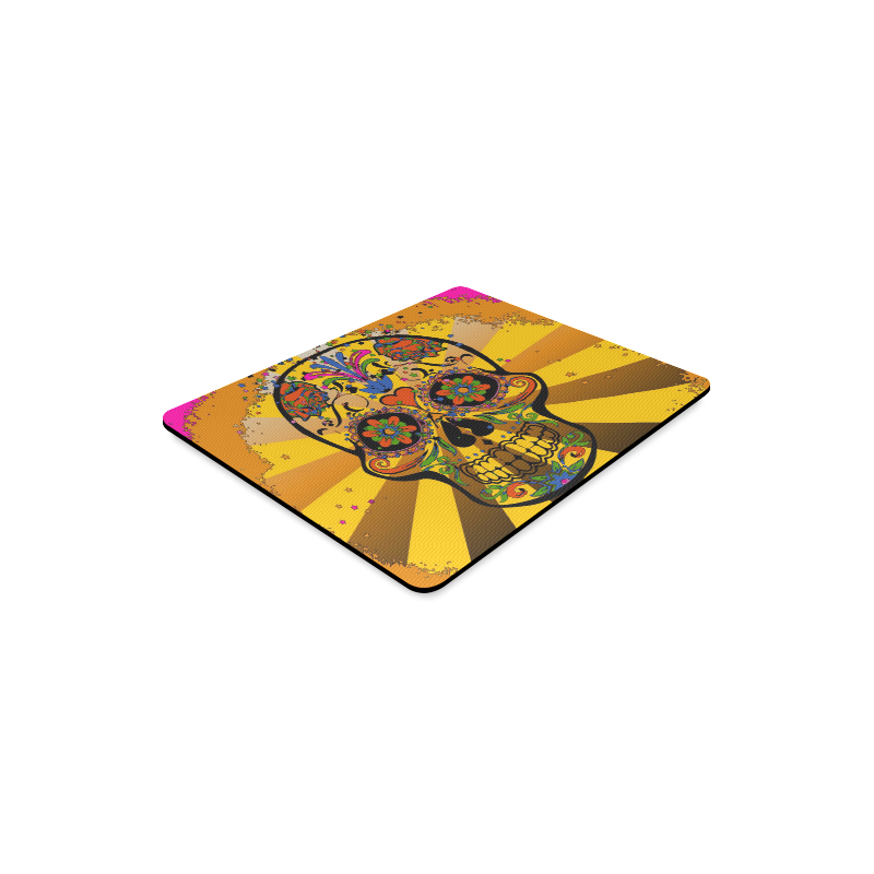 psychedelic Pop Skull 317A by JamColors Rectangle Mousepad