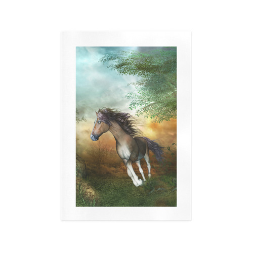 Wonderful running horse Art Print 13‘’x19‘’