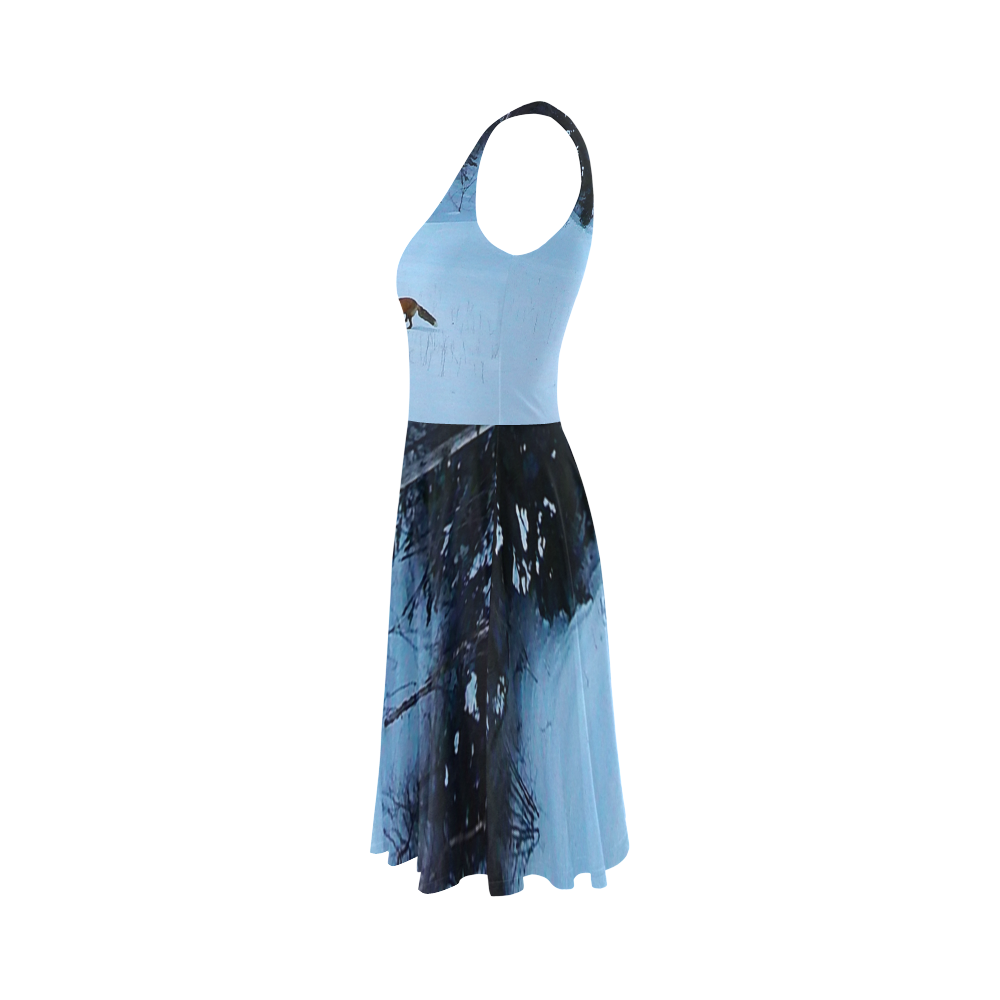 Fox on the Run Sleeveless Ice Skater Dress (D19)