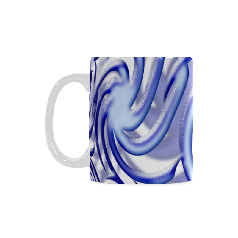 3-D Blue Ball White Mug(11OZ)