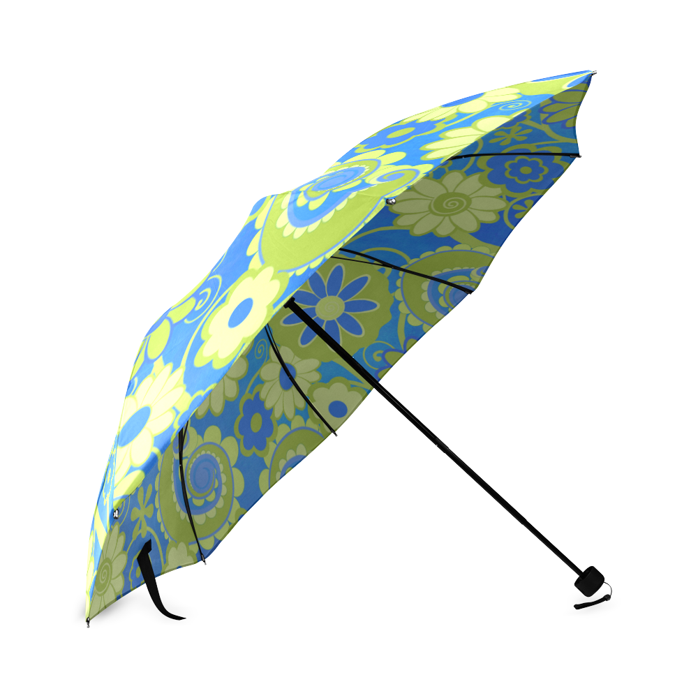 Colorful Spring Flowers Umbrella Foldable Umbrella (Model U01)