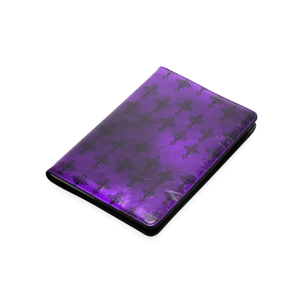 Purple and Black Goth Crosses Custom NoteBook A5