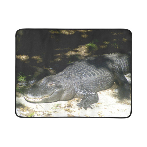 Alligator Sunbathing Beach Mat 78"x 60"