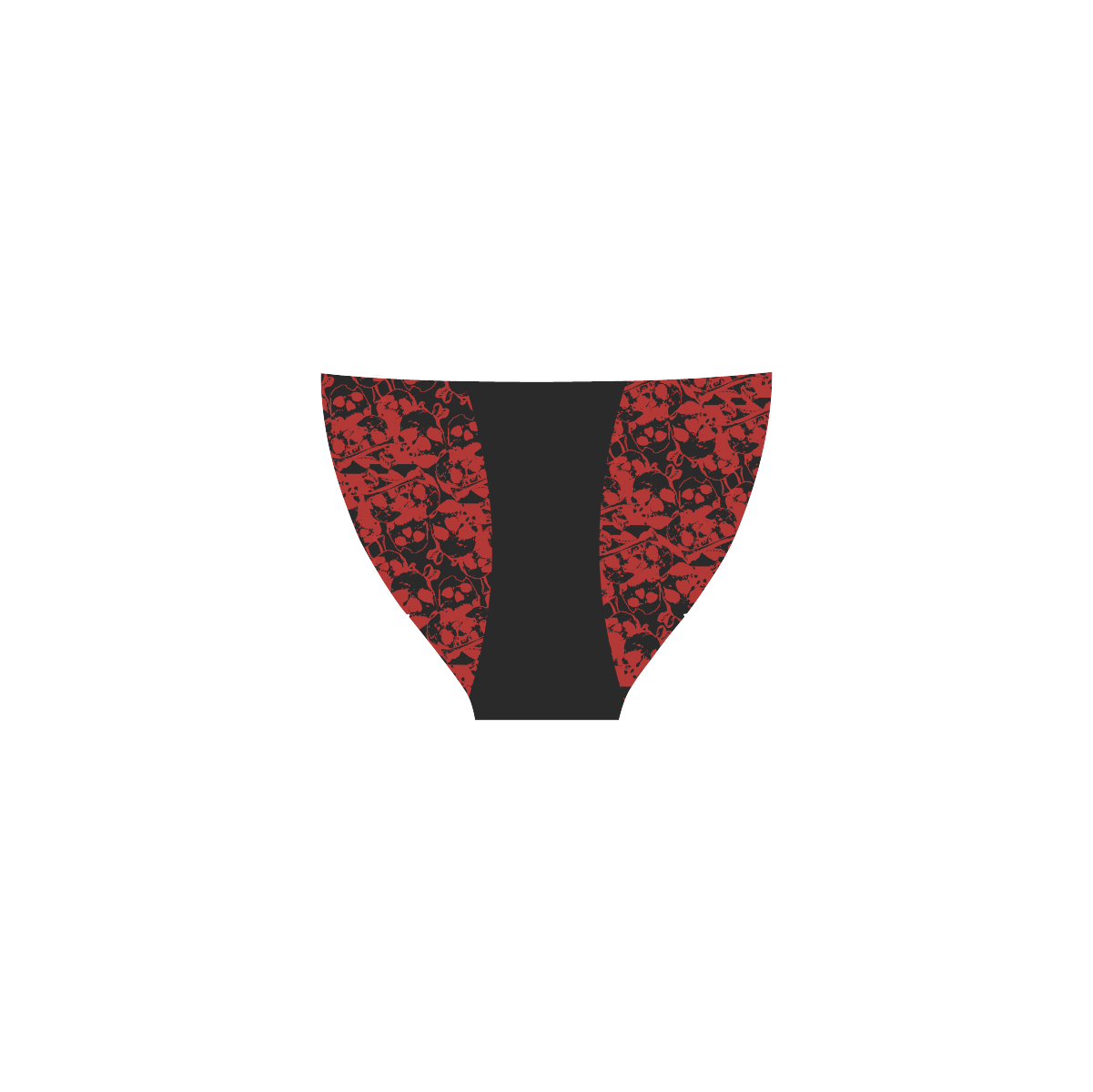 Red Skulls Cutout Goth Art Custom Bikini Swimsuit (Model S01)