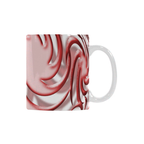 3-D Red Ball White Mug(11OZ)