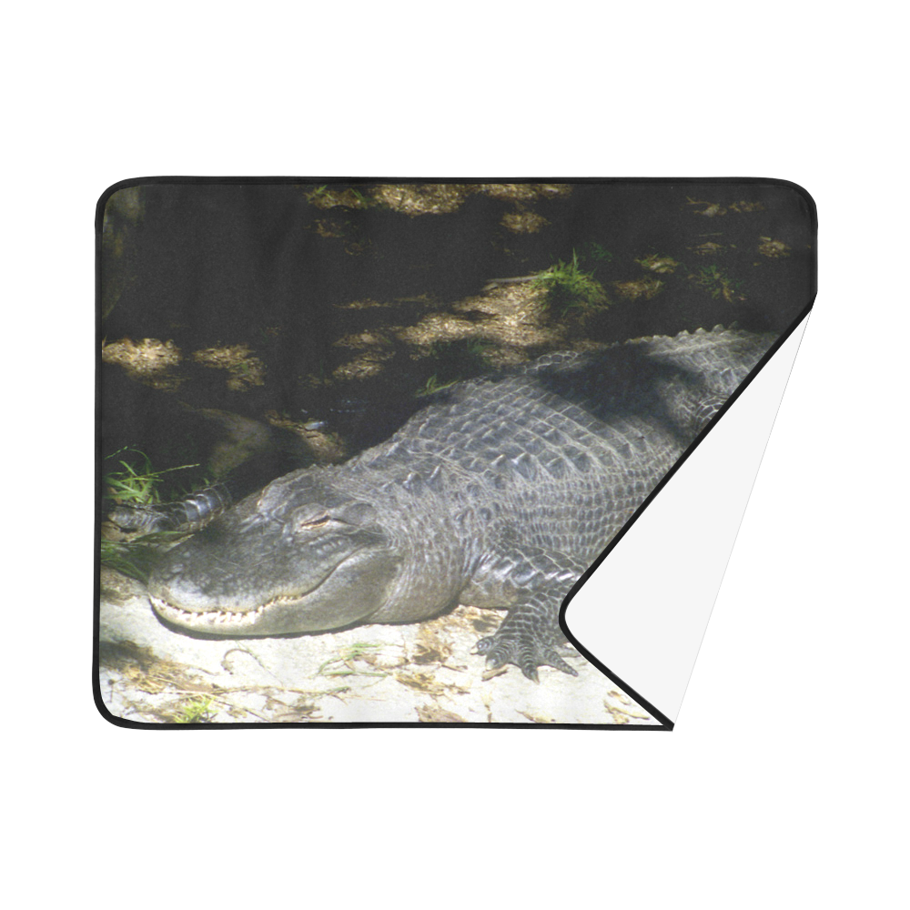 Alligator Sunbathing Beach Mat 78"x 60"