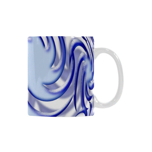 3-D Blue Ball White Mug(11OZ)