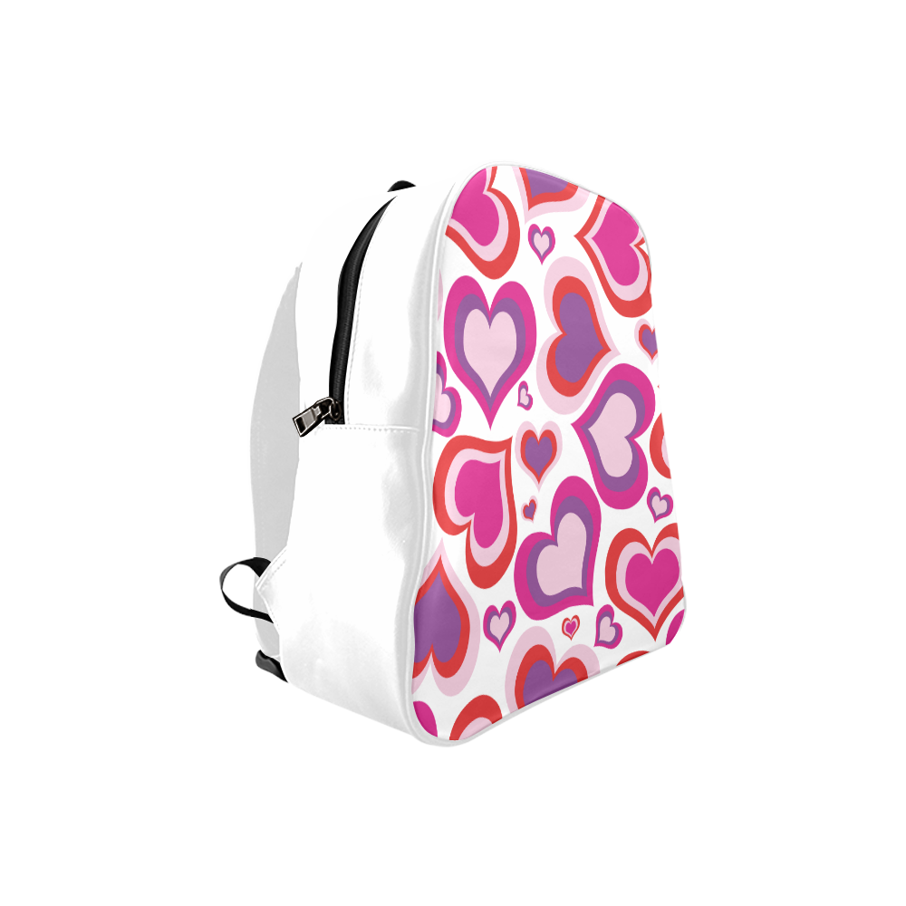 heart pattern School Backpack (Model 1601)(Small)