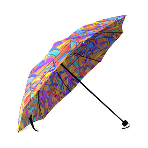 Colorful Graphic Print Art Umbrella Foldable Umbrella (Model U01)