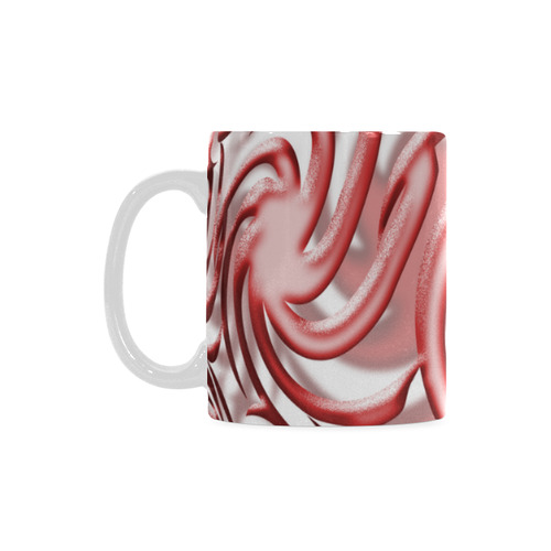 3-D Red Ball White Mug(11OZ)