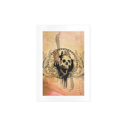 Amazing skull with wings Art Print 7‘’x10‘’