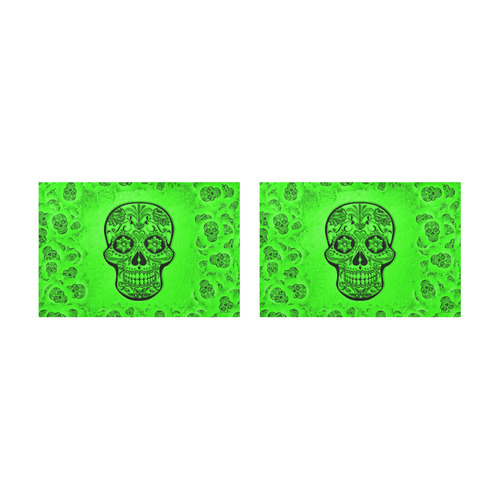 Skull20170255_by_JAMColors Placemat 12’’ x 18’’ (Set of 2)