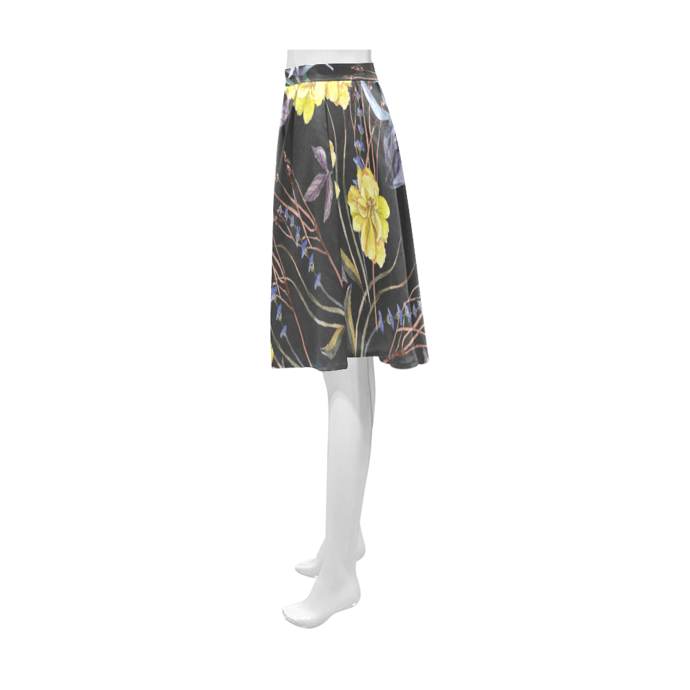 Wildflowers II Athena Women's Short Skirt (Model D15)
