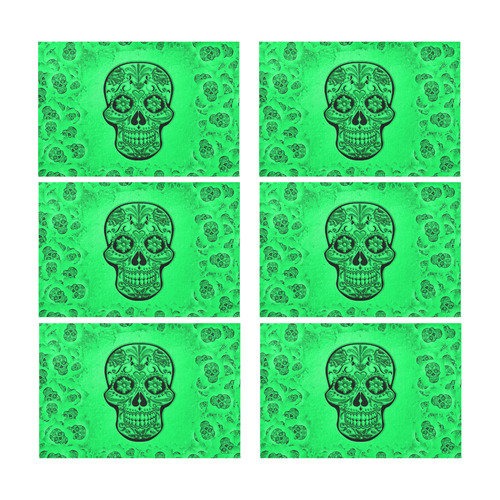 Skull20170256_by_JAMColors Placemat 12’’ x 18’’ (Set of 6)