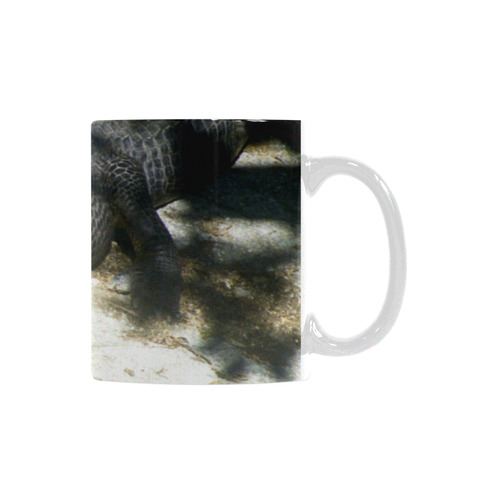 Alligator Sunbathing White Mug(11OZ)