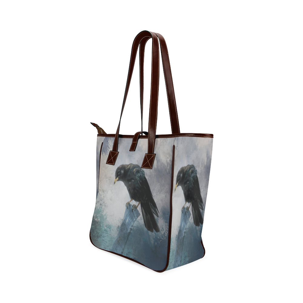 A beautiful painted black crow Classic Tote Bag (Model 1644)