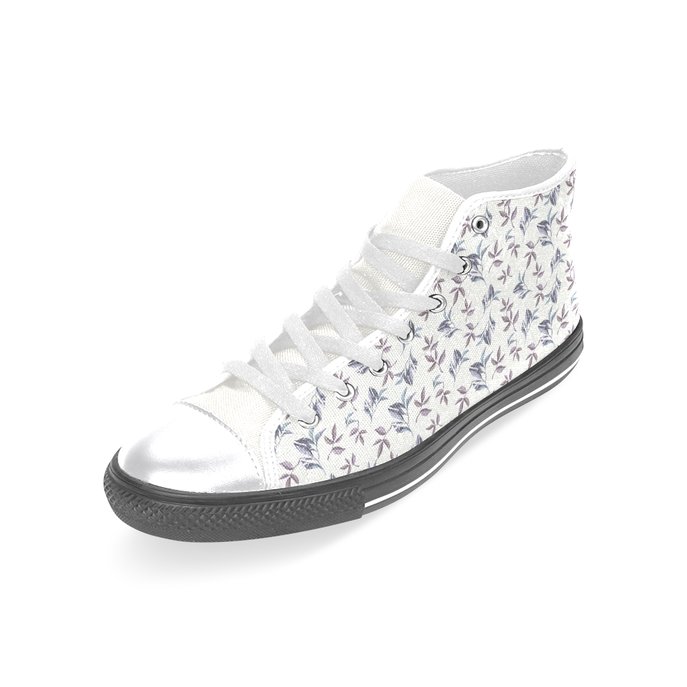 Wildflowers III Women's Classic High Top Canvas Shoes (Model 017)