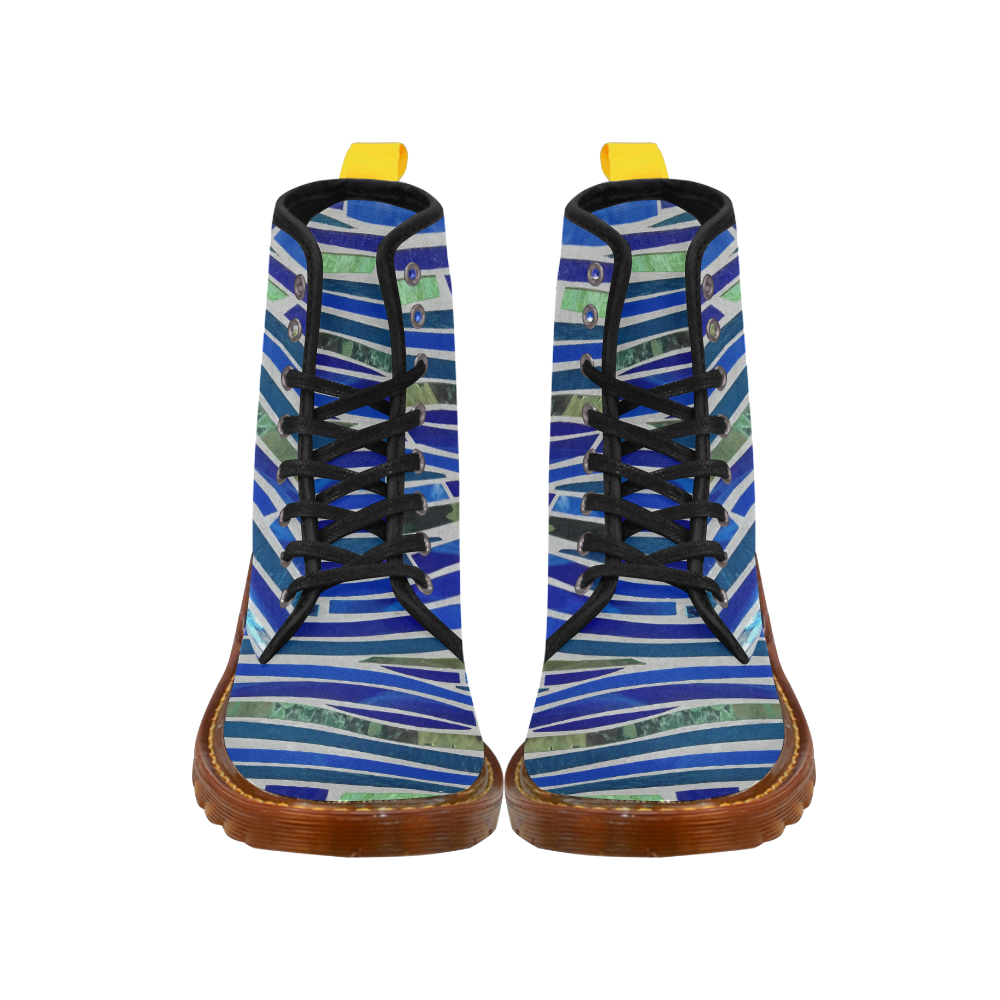 blue mosaic Martin Boots For Women Model 1203H