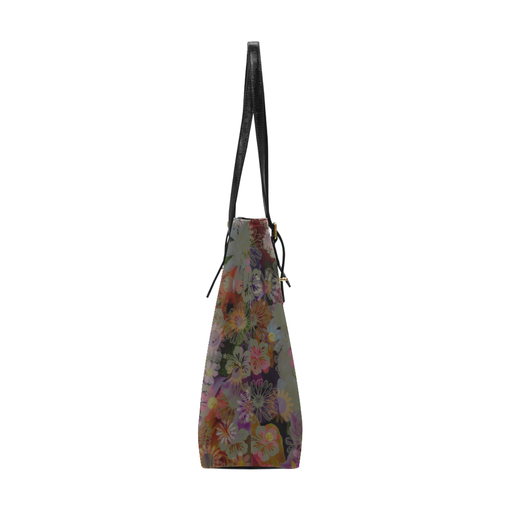 flower Euramerican Tote Bag/Small (Model 1655)