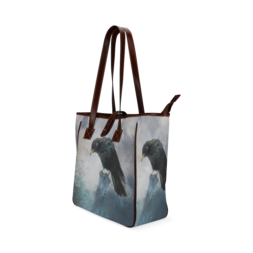 A beautiful painted black crow Classic Tote Bag (Model 1644)