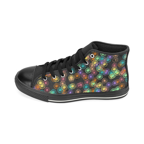 Bubbly A by FeelGood High Top Canvas Women's Shoes/Large Size (Model 017)