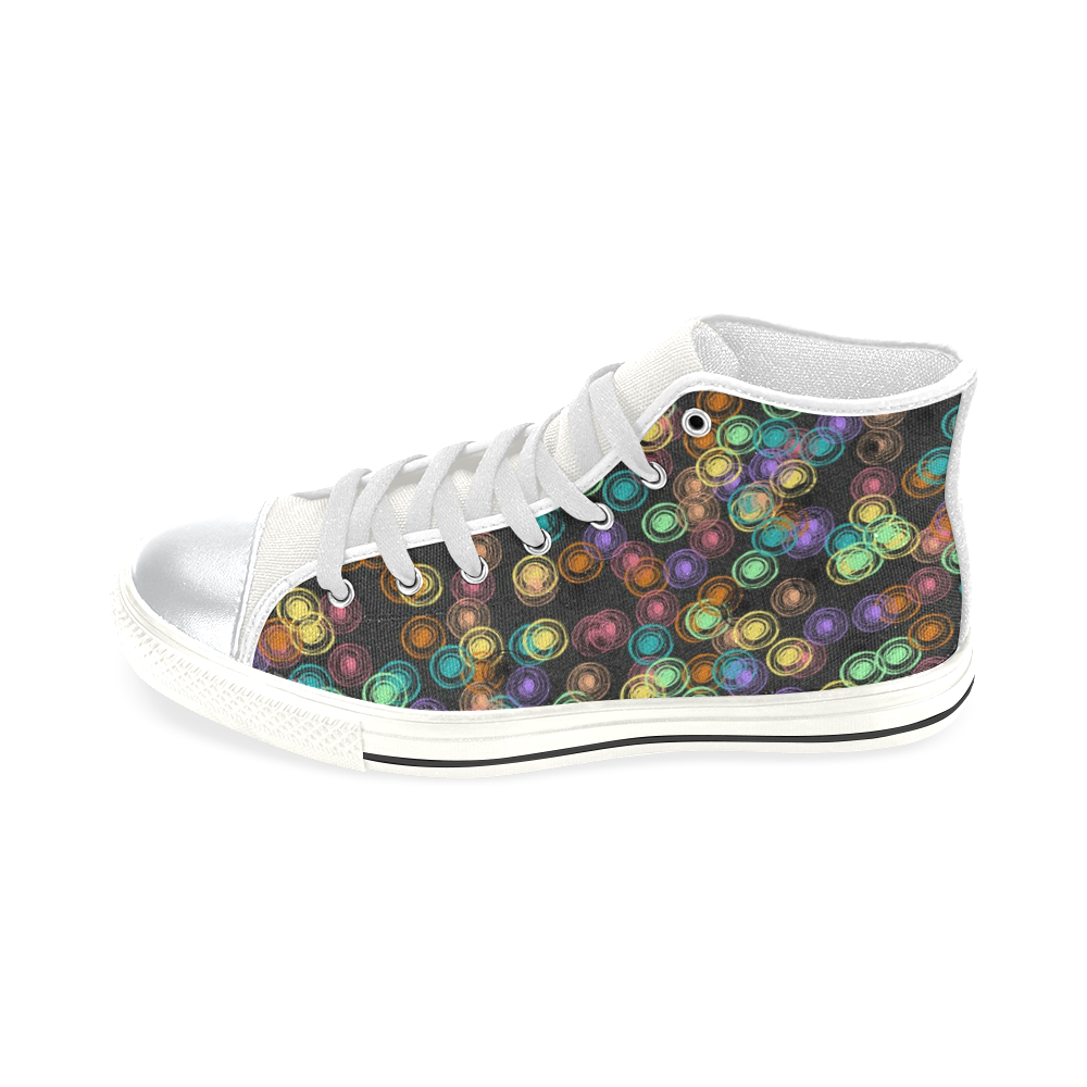 Bubbly A by FeelGood High Top Canvas Shoes for Kid (Model 017)