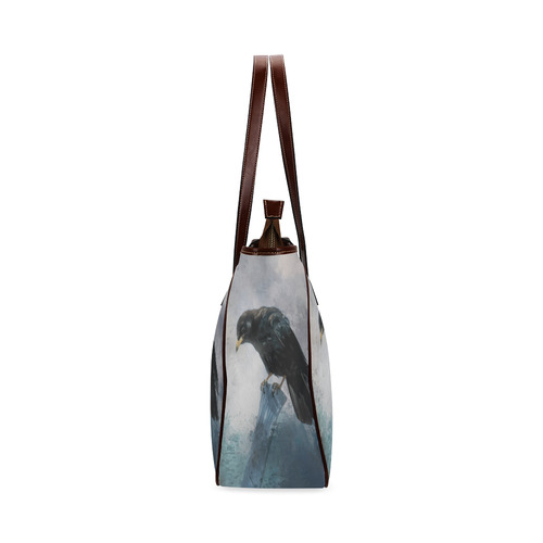 A beautiful painted black crow Classic Tote Bag (Model 1644)