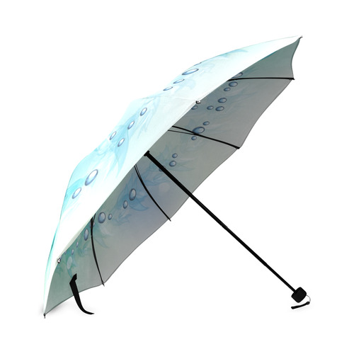 Beautiful Blue Green Peace Sign Foldable Umbrella (Model U01)